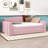 Wood Upholstered Daybed with Integrated Bluetooth Audio System, Storage Armrests and Trundle-925645987-925645984