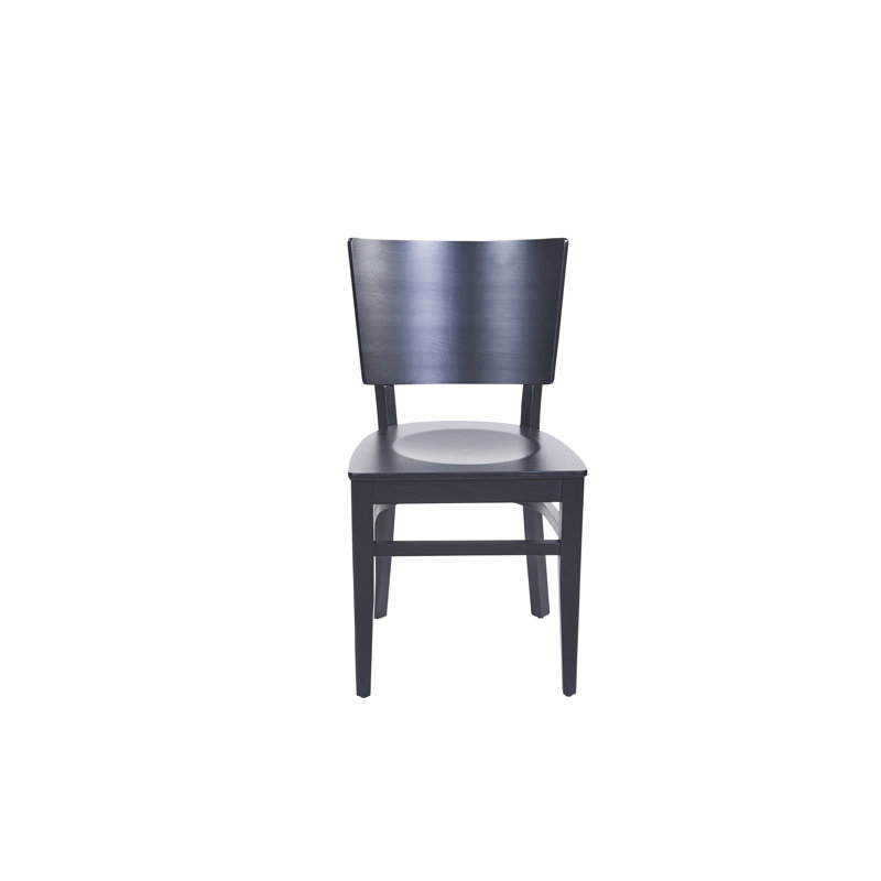Chaise de salle à manger à dossier plein, Noir