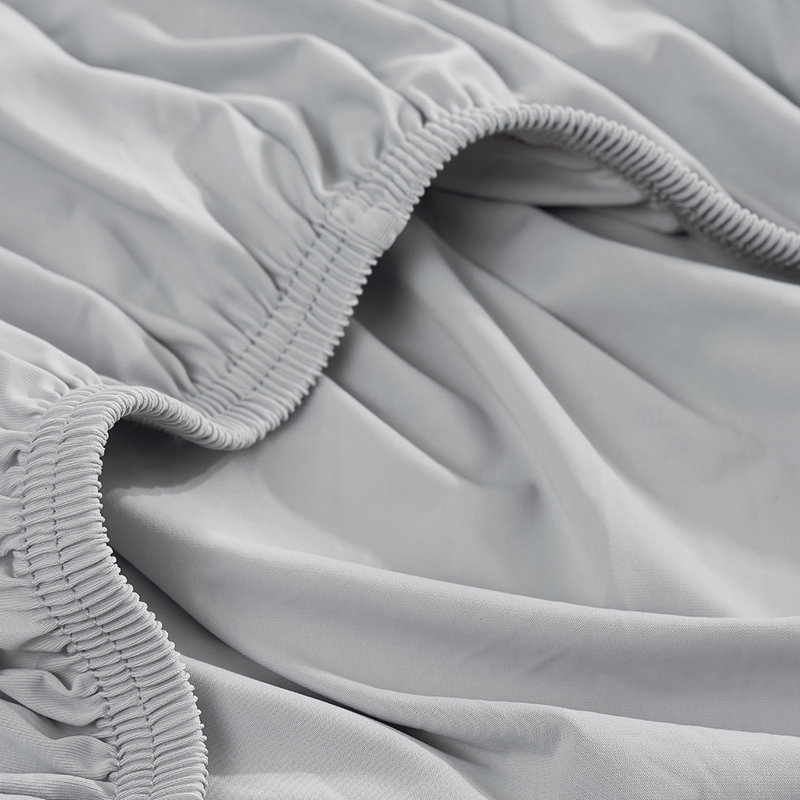 Nylon Knitted Fitted Sheet, Gray