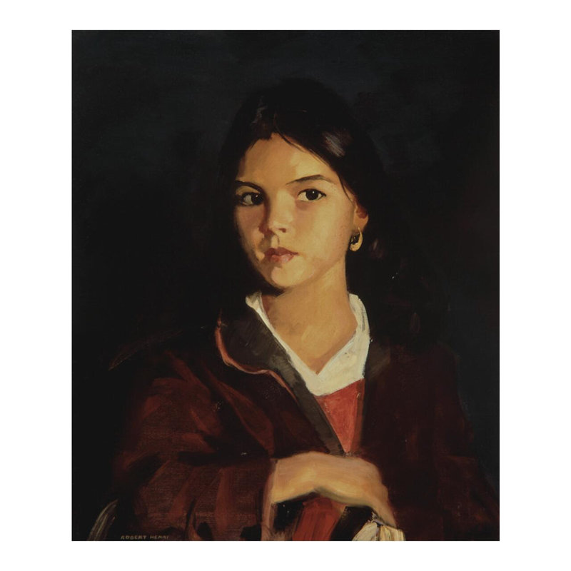 Bernadita par Robert Henri - Estampe numérique, H 40 po x l 32 po