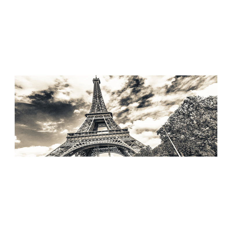 Eiffel Tower Paris - Wrapped Canvas Print, Canvas, 50cm H x 125cm W