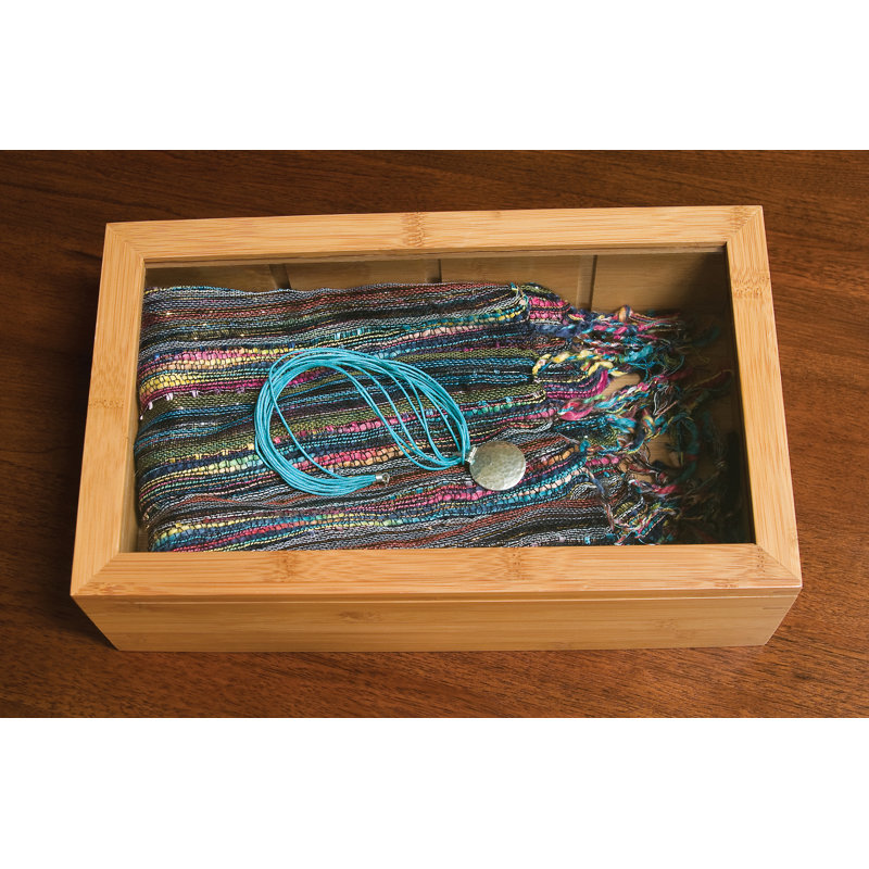 Bamboo 8-section Tea Box With Acrylic Lid