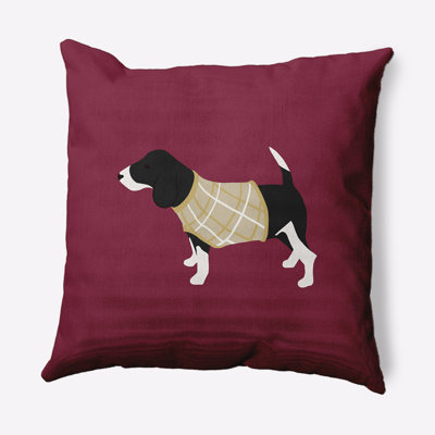Holiday Cheer Outdoor Reversible Throw Pillow