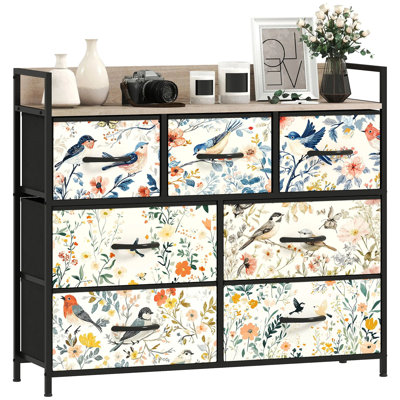 98 cm W Chest of 7 Drawers