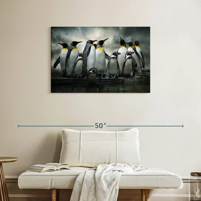Penguin Huddle, 24" H x 36" W