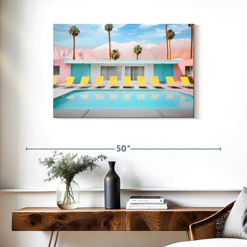 Lilie Palm Springs Pool Day, H 24 po x l 36 po
