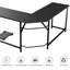 L-Shaped Metal Base Writing Desk-1425297130