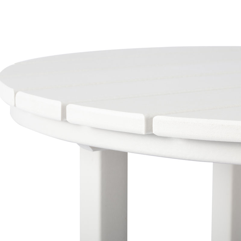 Tabouret de comptoir d'extérieur 24 po Laguna, Blanc