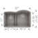 Diamond SILGRANIT 32" 40/60 Reverse Double Bowl Undermount Kitchen Sink with Low Divide