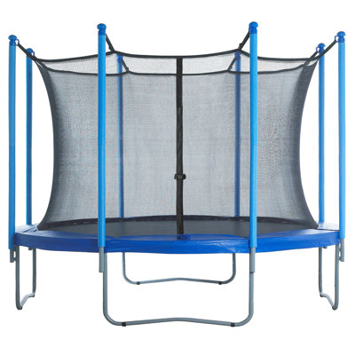 Trampoline Replacement Enclosure Surround Safety Inside Net for 10ft Frame using 8 Straight Poles