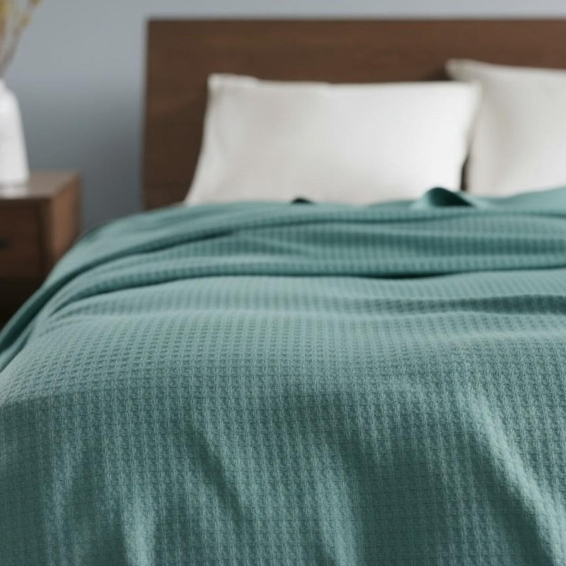 Couverture, 90" L x 66" W, Sarcelle