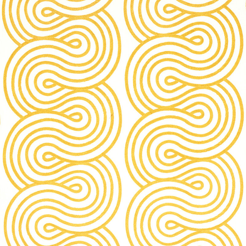 Giraldi Embroidery Fabric, Yellow