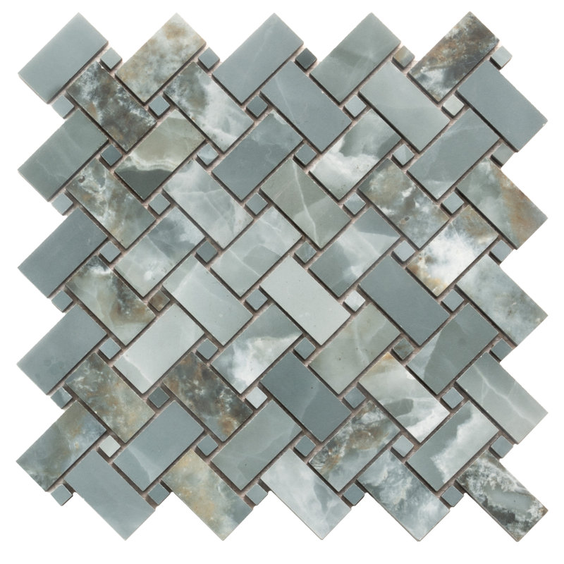 Splendor 11.81'' W x 11.81'' L Porcelain Tile Mosaic Sheet