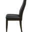 Gris, chaise d'appoint à dossier solide, ornements en noyer foncé, salle à manger, confortable, chaise grise avec ornements de 2, idéal pour