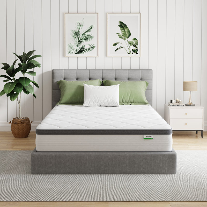 Novilla 27cm Memory Foam  Pocket Sprung Mattress, Super King (6'), 27cm