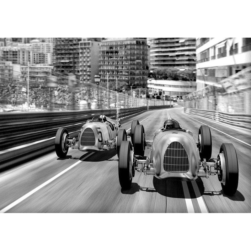Murale pelez et collez - Monte Carlo Race, L 115 po x L 82 po