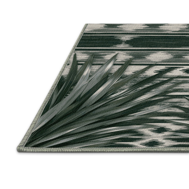 Tapis lavable Coyote Willow Southwestern, Carré 8 pi