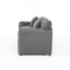 Canapé spacieux en chenille, design gris moderne pour les espaces de vie