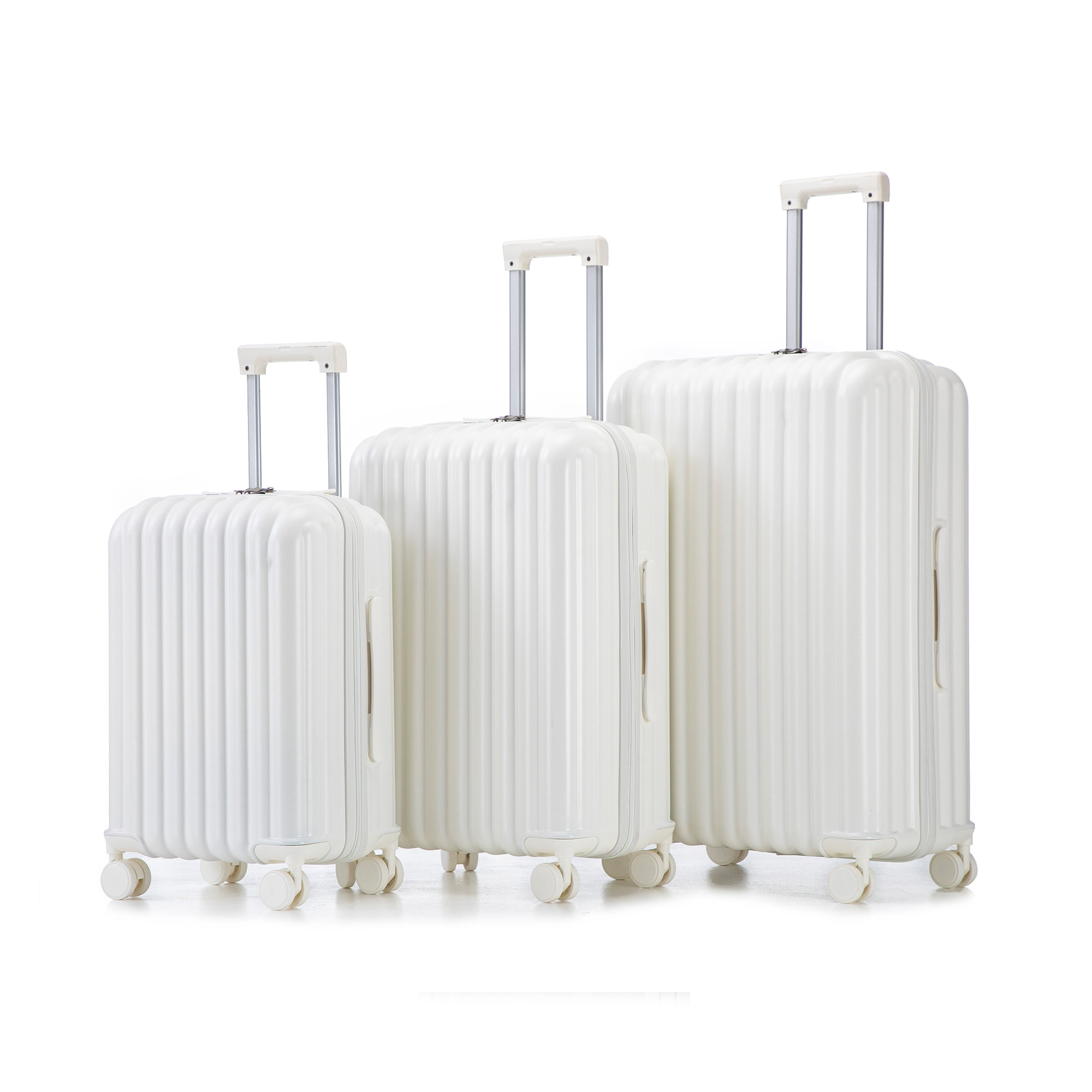Malsion Homes ABS Spinner Wheel Luggage, Carry On Suitcase Smart Luggage Set With Cup Holder & USB Port & Phone Holder (20/24/28) | Wayfair