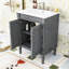 Meuble-lavabo avec lavabo supérieur et armoire de rangement à 2 niveaux Clita-662512990