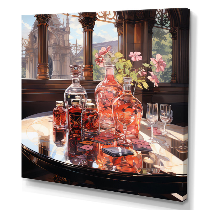 «Creative Beverage Assortement I», reproduction sur toile, Toile tendue, H 16 po x l 16 po x P 1 po