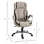 Fauteuil de bureau pivotant ergonomique en cuir PU avec roulettes