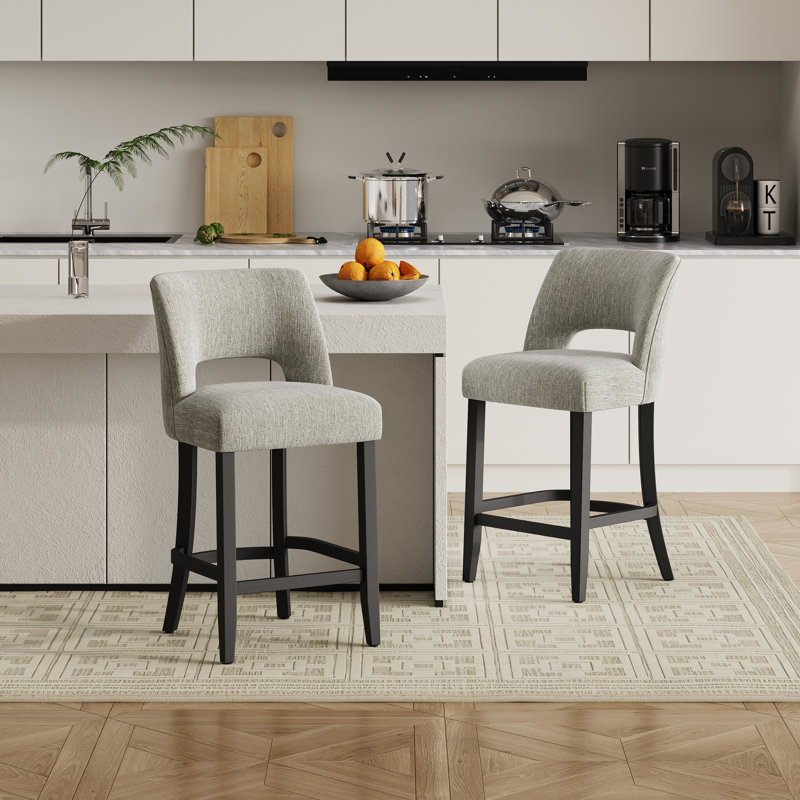 Tabouret de bar Bisto, Gris