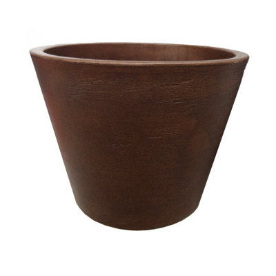 Ebern Designs Eco-friendly Round Pot Planter, Cozumel. Indoor/outdoor Use, Four Season Use
