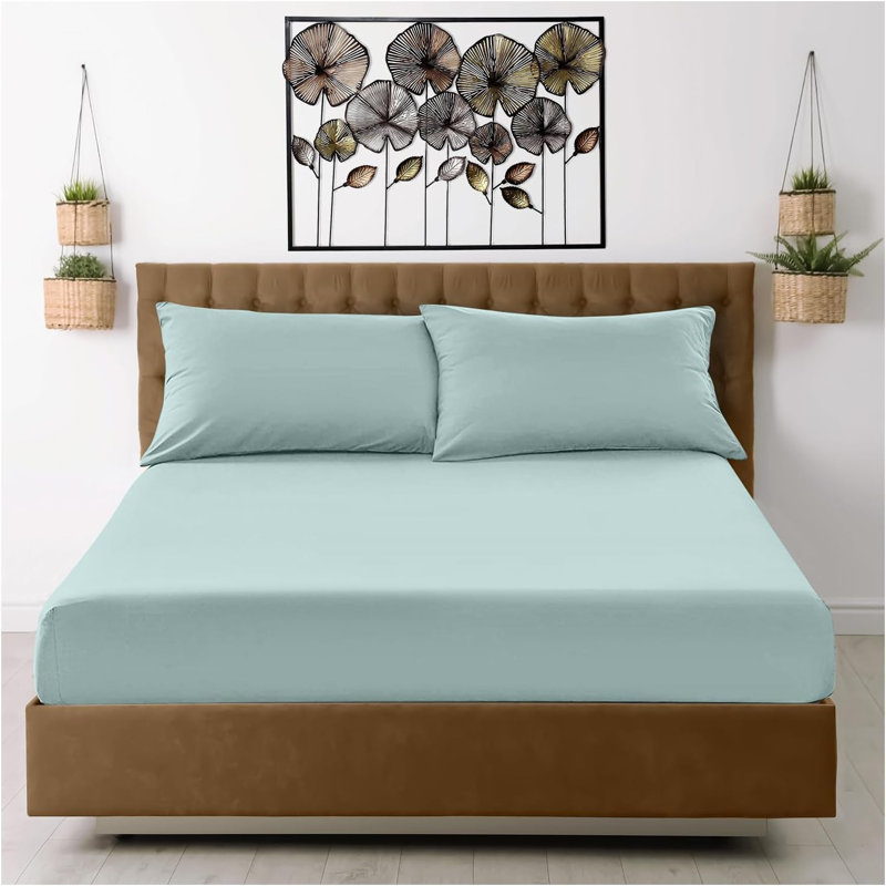 Super Dreamer Microfibre Fitted Sheet, Sage Green, Super King (6')