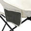 2 chaises de camping d'extérieur pliables / portatives, sac de transport, beige-1843118033