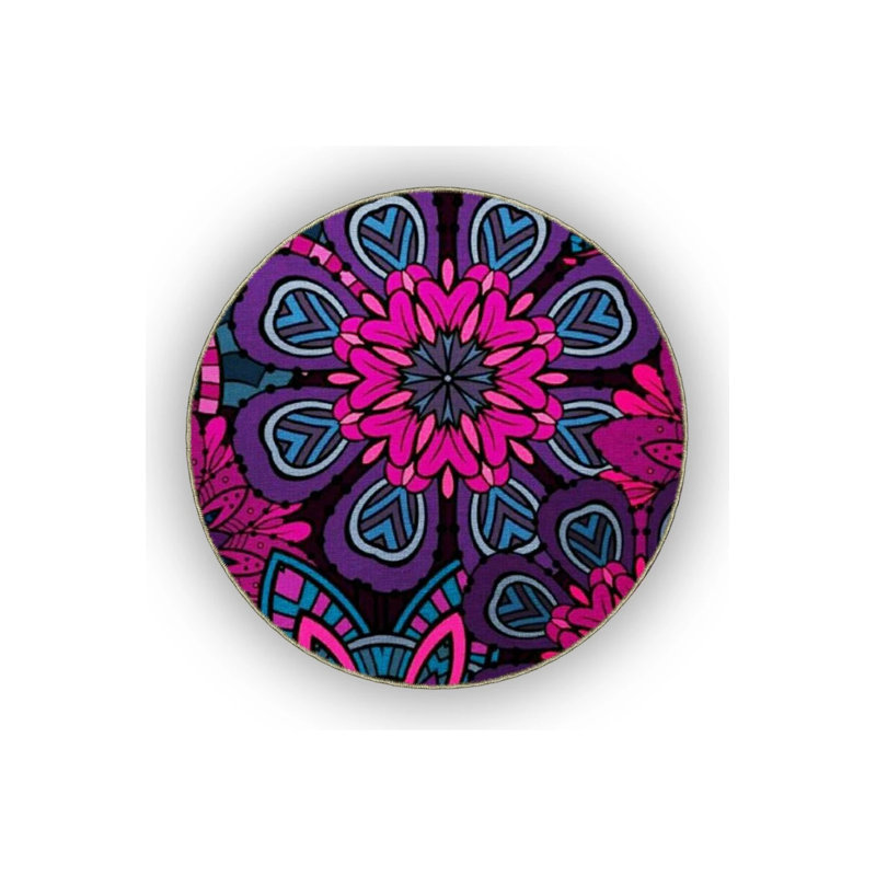 Floral Themed Multicolored Abstract Floral Pattern Modern Decorative Carpet, Rectangle 3'4" x 6'7"