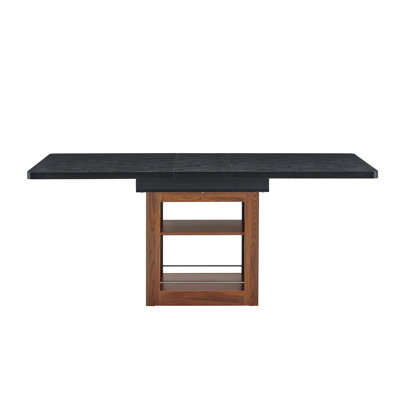Expandable Dining Table With Integrated Storage