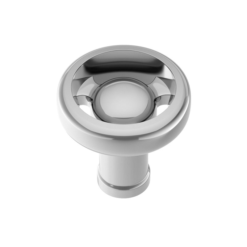 Poignée champignon 1 7/16 po de diamètre, Chrome
