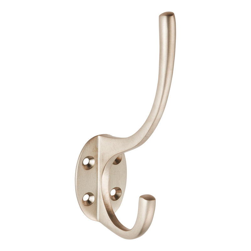 Bettie Metal Wall Wall Hook, Satin Nickel