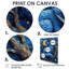 Mignon renard bleu dormant sous la pleine lune-431774900-431774909
