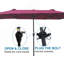 Parasol extérieur imperméable 15X9ft-878945243