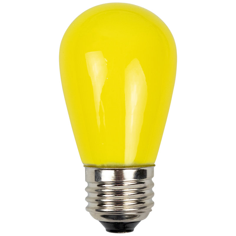 Ampoules de rechange opaques jaunes à DEL S14 - 1,3 watts