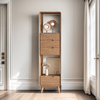 Modern simple style solid wood bookcase