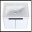 Meuble-lavabo double 59,60 po avec plateau Annalynn