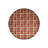 Brick Color Plaid Patterned Round Woven Base Modern Decorative Carpet-1510272344