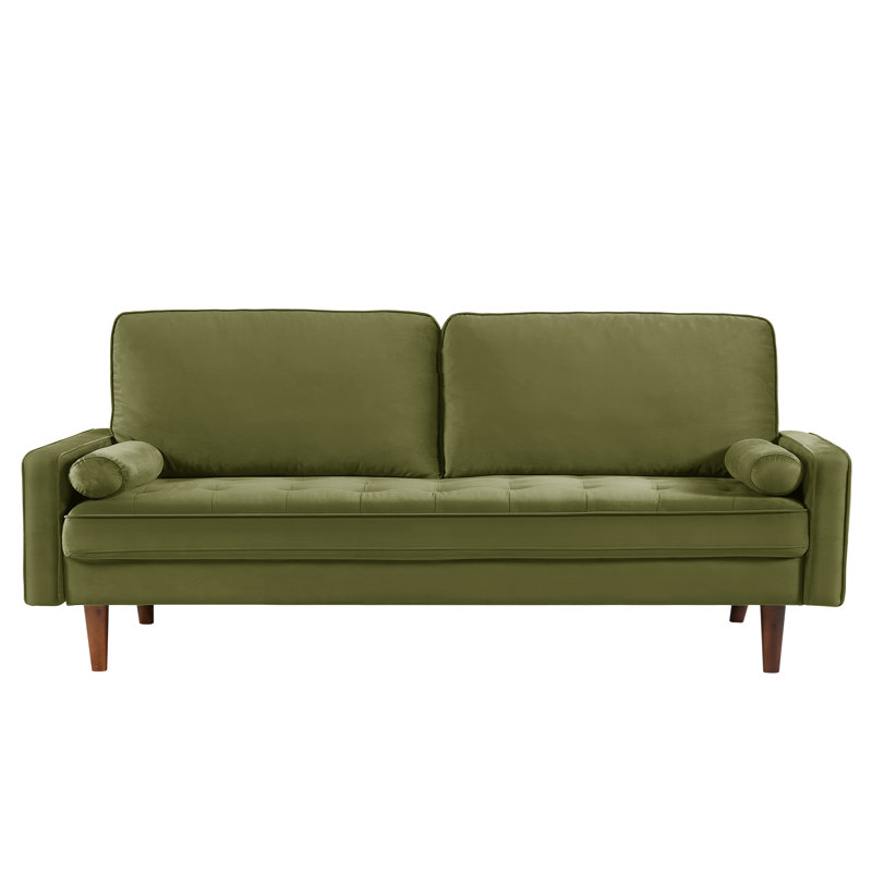 Gerise Loveseat, Olive Green 100% Polyester, 33" H x 57" W x 31" D
