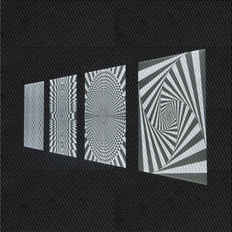 Tapis noir Kirtland, Carré 5 pi