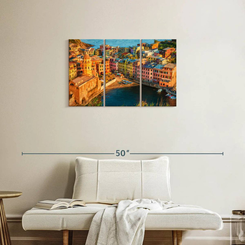 Gillard Vernazza incroyable dans les Cinque Terre, H 20 po x l 33 po