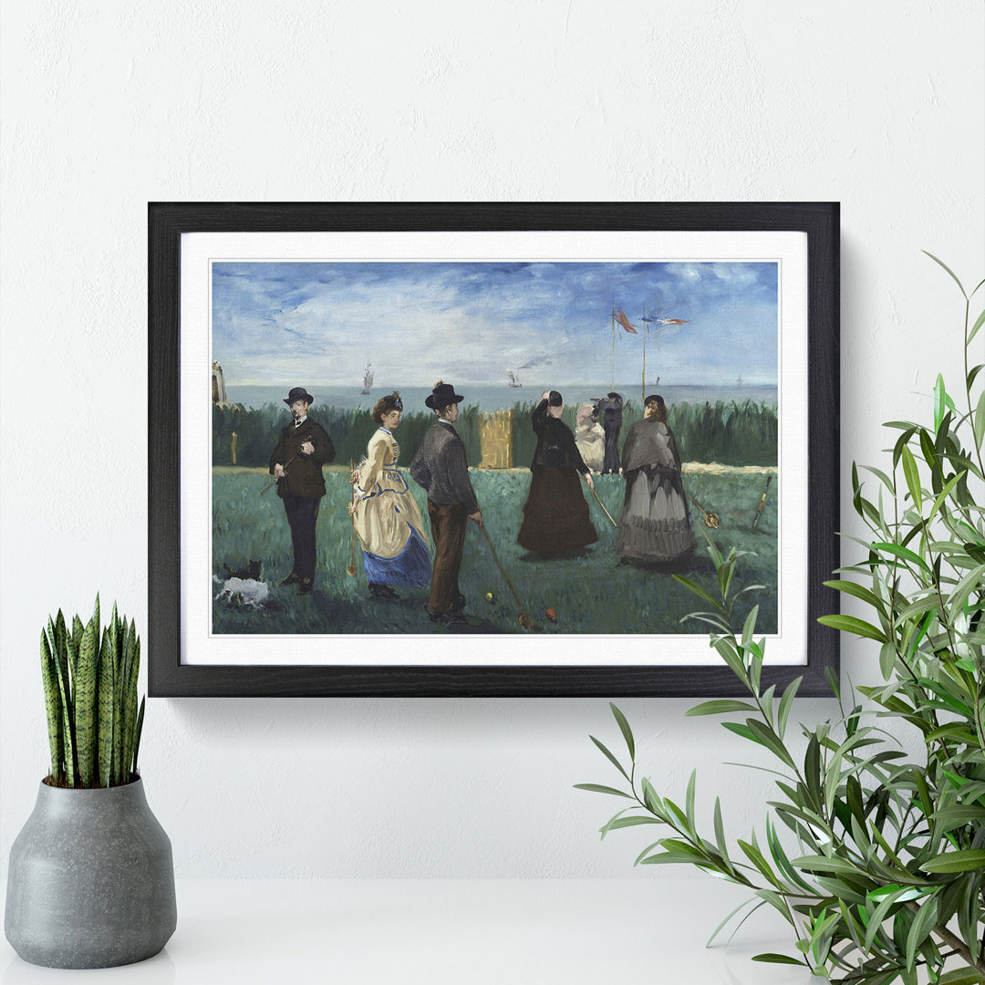 Croquet at Boulogne by Edouard Manet - Picture Frame Painting