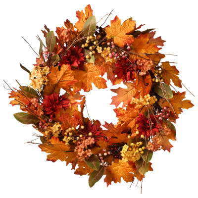 Couronne à feuilles d'érable 24 po