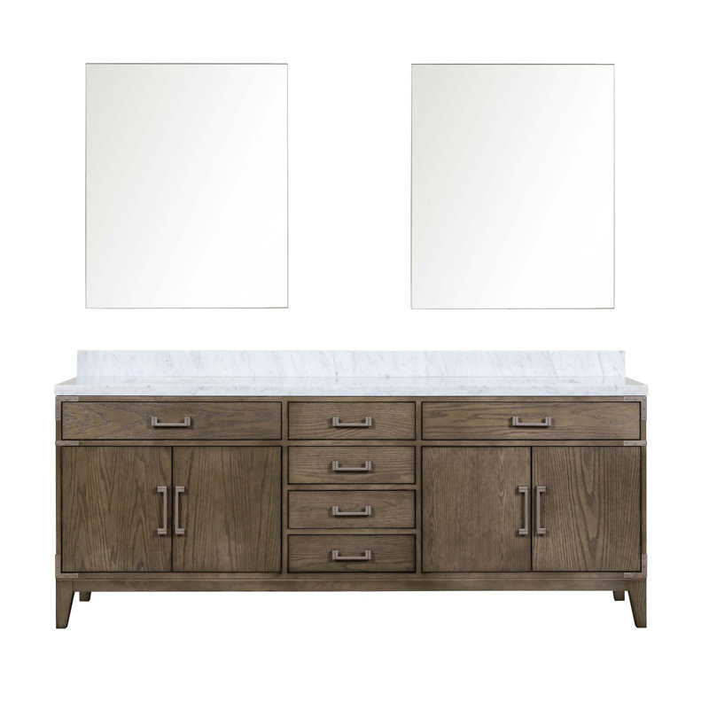 Double Bath Vanity With Mirrors