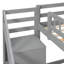 Lit mezzanine simple avec deux commodes, bureau et bande lumineuse-1398145011