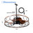 OutDoor Water Proof Ceiling Fan w/ LED Lights Quiet DC Motor Remote and App Contorl 3 Color Tone and 6 Speed