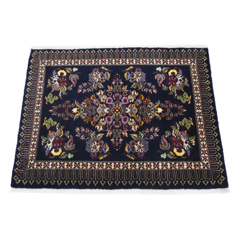 One-of-a-Kind Blue Traditional 3X3 Oriental Area Rug