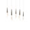 Solitude 5 Light Crystal LED Multi-Light Pendant